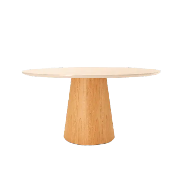 Mesa Duna 1,20 Off White/Castanho