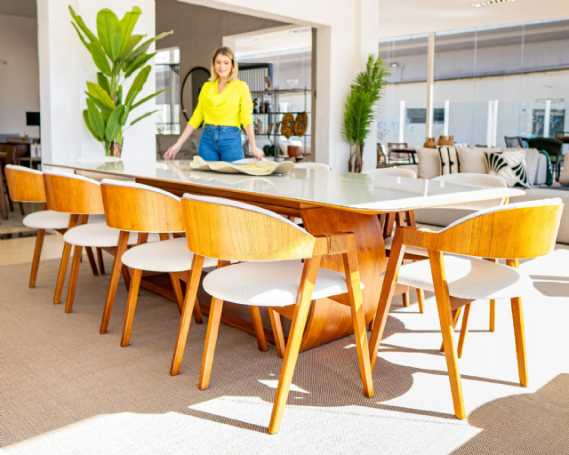 Conjunto Mesa Decora 3,00 + 10 Cadeiras Nicole