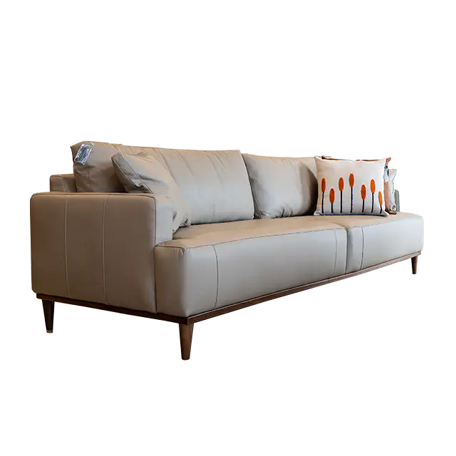 Sofá Senna 2,68m - Couro/Living