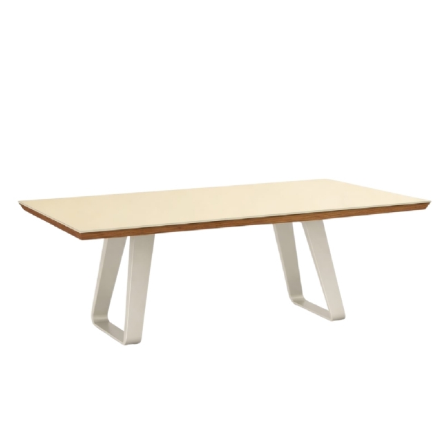 Mesa Suiça 2,20 X 1,09 - Cappuccino/Castanho